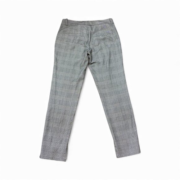 Zara Grey Plaid High Low Hem Dress Trouser Pants Size 4 Office Careerwear Work - Picture 4 of 7